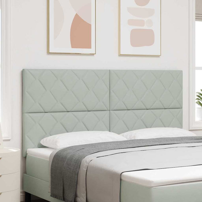 Tăblie LED Gri deschis 180 cm Piele artificială - WALTI WALTI
