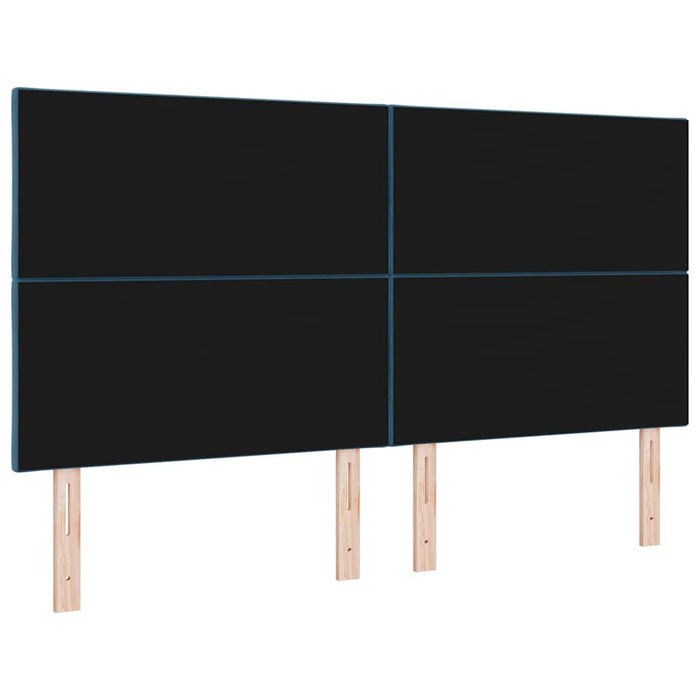 Tăblie LED Albastru închis 180 cm Piele artificială - WALTI WALTI
