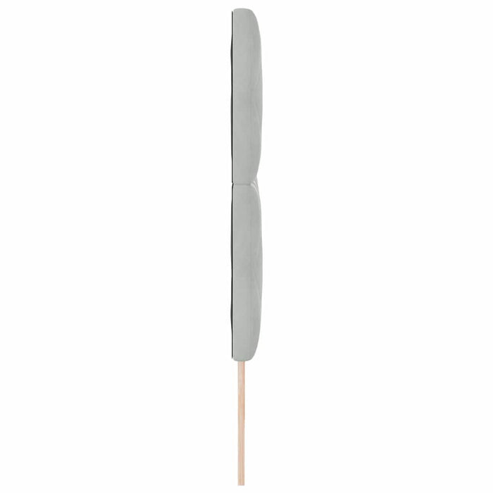 Tăblie LED Gri deschis 200 cm Catifea - WALTI WALTI