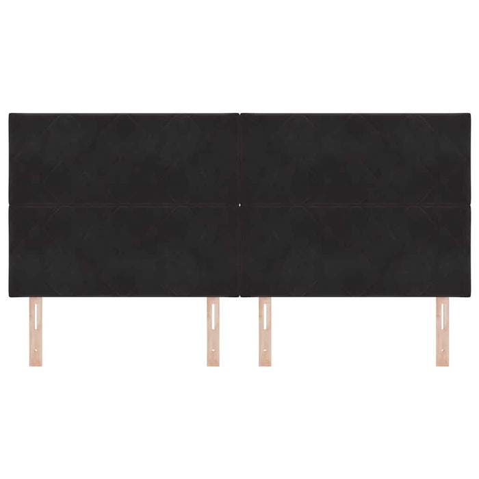 Tăblie LED Negru 200 cm Catifea WALTI