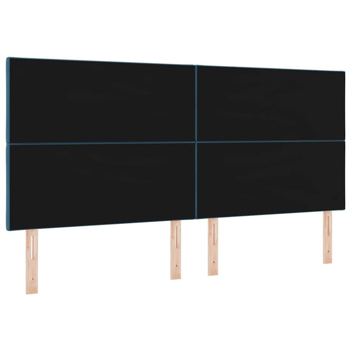 Tăblie LED Albastru închis 200 cm Piele artificială - WALTI WALTI
