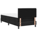 Pat boxspring cu saltea cu saltea Negru 90 x 190 cm țesătură - WALTI WALTI