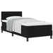 Pat boxspring cu saltea cu saltea Negru 90 x 200 cm țesătură - WALTI WALTI