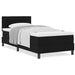 Pat boxspring cu saltea cu saltea Negru 90 x 200 cm țesătură - WALTI WALTI