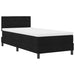 Pat boxspring cu saltea cu saltea Negru 100 x 200 cm țesătură - WALTI WALTI