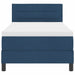 Pat boxspring cu saltea albastru 100 x 200 cm țesătură - WALTI WALTI