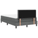 Pat boxspring cu saltea Gri închis 120 x 190 cm țesătură - WALTI WALTI