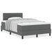 Pat boxspring cu saltea Gri închis 120 x 190 cm țesătură - WALTI WALTI