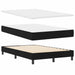 Pat boxspring cu saltea cu saltea Negru 120 x 200 cm țesătură - WALTI WALTI