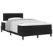 Pat boxspring cu saltea cu saltea Negru 120 x 200 cm țesătură - WALTI WALTI