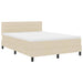Pat cu arcuri cu saltea cu headboard Crem 140 x 190 cm țesătură - WALTI WALTI
