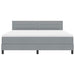 Pat cu arcuri cu headboard Gri deschis 180 x 200 cm țesătură - WALTI WALTI