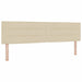 Pat cu arcuri cu saltea cu headboard Crem 180 x 200 cm țesătură - WALTI WALTI