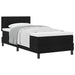 Pat boxspring cu saltea cu saltea Negru 80 x 200 cm țesătură - WALTI WALTI