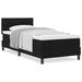 Pat boxspring cu saltea cu saltea Negru 80 x 200 cm țesătură - WALTI WALTI