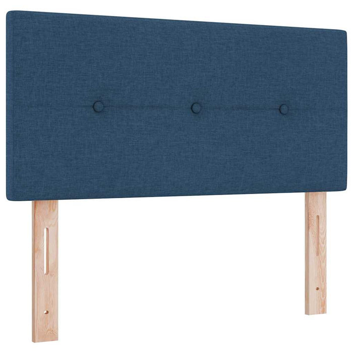 Pat cu arcuri cu pernă Manual albastru 80 x 200 cm țesătură WALTI