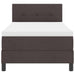 Pat boxspring cu saltea Maro închis 90 x 190 cm țesătură - WALTI WALTI