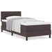 Pat boxspring cu saltea Maro închis 90 x 190 cm țesătură - WALTI WALTI