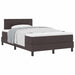 Pat boxspring cu saltea Maro închis 120 x 190 cm țesătură - WALTI WALTI