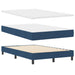 Pat boxspring cu saltea albastru 120 x 200 cm țesătură - WALTI WALTI