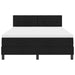 Pat cu arcuri cu saltea Negru 140 x 190 cm țesătură - WALTI WALTI