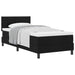 Pat boxspring cu saltea cu saltea Negru 90 x 190 cm țesătură - WALTI WALTI