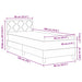 Pat boxspring cu saltea cu saltea Crem 90 x 190 cm țesătură - WALTI WALTI