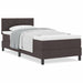 Pat boxspring cu saltea Maro închis 90 x 200 cm țesătură - WALTI WALTI