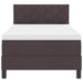 Pat boxspring cu saltea Maro închis 100 x 200 cm țesătură - WALTI WALTI