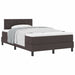 Pat boxspring cu saltea Maro închis 120 x 190 cm țesătură - WALTI WALTI