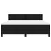 Pat cu arcuri cu headboard Manual Negru 180 x 200 cm țesătură - WALTI WALTI