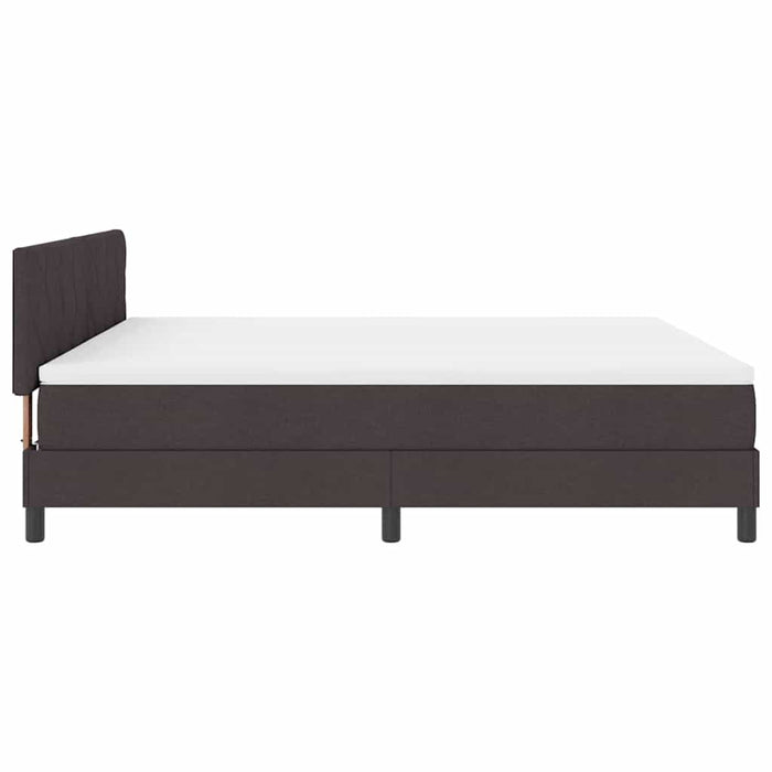 Pat cu arcuri cu pernă Manual Maro închis 180 x 200 cm țesătură WALTI