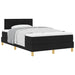 Pat boxspring cu saltea cu saltea Negru 120 x 200 cm țesătură - WALTI WALTI