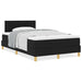Pat boxspring cu saltea cu saltea Negru 120 x 200 cm țesătură - WALTI WALTI