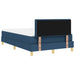 Pat boxspring cu saltea albastru 120 x 200 cm țesătură - WALTI WALTI