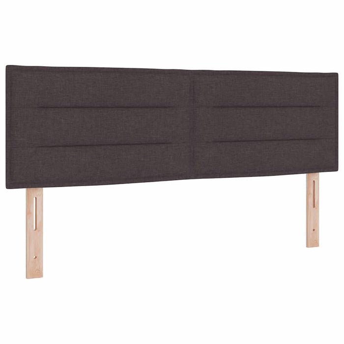 Pat cu arcuri cu pernă Manual Maro închis 140 x 200 cm țesătură WALTI