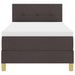 Pat boxspring cu saltea Maro închis 80 x 200 cm țesătură - WALTI WALTI
