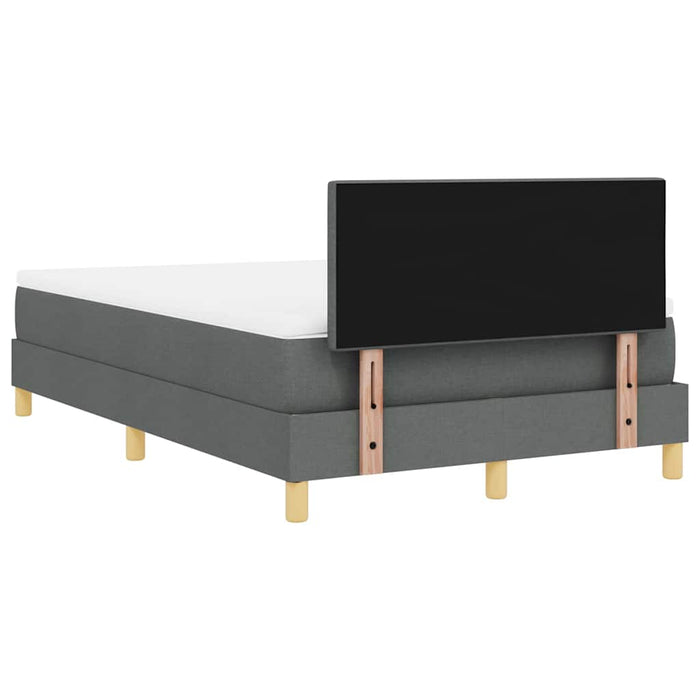 Pat cu arcuri cu pernă Manual Gri închis 120 x 190 cm țesătură WALTI
