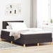 Pat boxspring cu saltea Maro închis 120 x 190 cm țesătură - WALTI WALTI