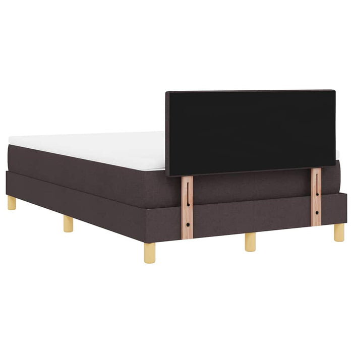 Pat boxspring cu saltea Maro închis 120 x 190 cm țesătură - WALTI WALTI