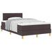 Pat boxspring cu saltea Maro închis 120 x 190 cm țesătură - WALTI WALTI
