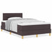 Pat boxspring cu saltea Maro închis 120 x 190 cm țesătură - WALTI WALTI