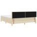 Pat cu arcuri cu saltea cu headboard Crem 180 x 200 cm țesătură - WALTI WALTI
