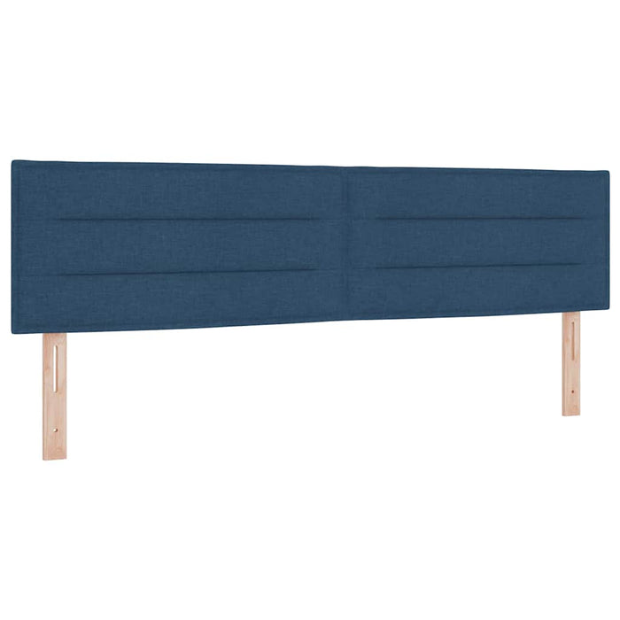 Pat cu arcuri cu pernă Manual albastru 180 x 200 cm țesătură - WALTI WALTI