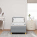 Pat boxspring cu saltea Gri deschis 80 x 200 cm țesătură - WALTI WALTI