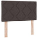 Pat boxspring cu saltea Maro închis 80 x 200 cm țesătură - WALTI WALTI