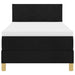 Pat boxspring cu saltea cu saltea Negru 90 x 200 cm țesătură - WALTI WALTI