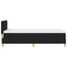 Pat boxspring cu saltea cu saltea Negru 90 x 200 cm țesătură - WALTI WALTI