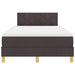 Pat boxspring cu saltea Maro închis 120 x 190 cm țesătură - WALTI WALTI