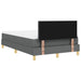Pat boxspring cu saltea Gri închis 120 x 200 cm țesătură - WALTI WALTI